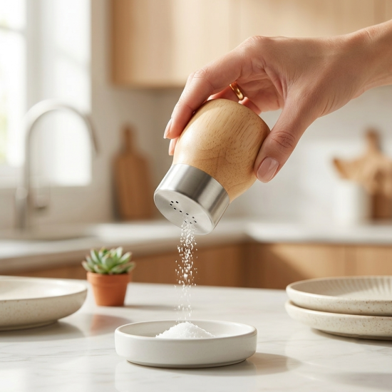 Wooden Salt Shaker - 2 Pcs